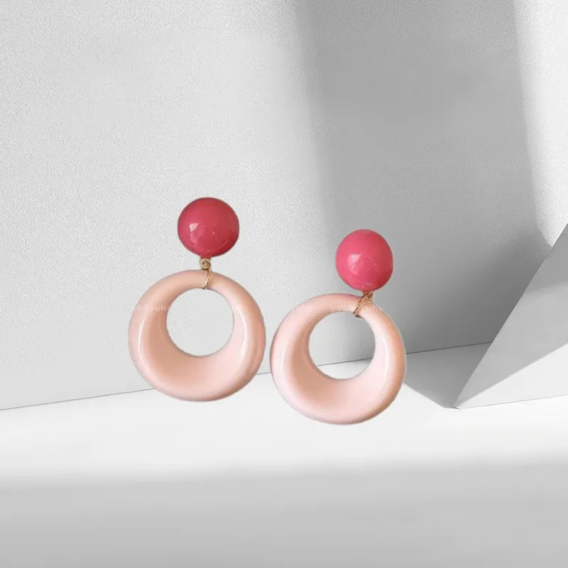 JOLLY SEASONS Acrylic Stud Earrings Women's-3