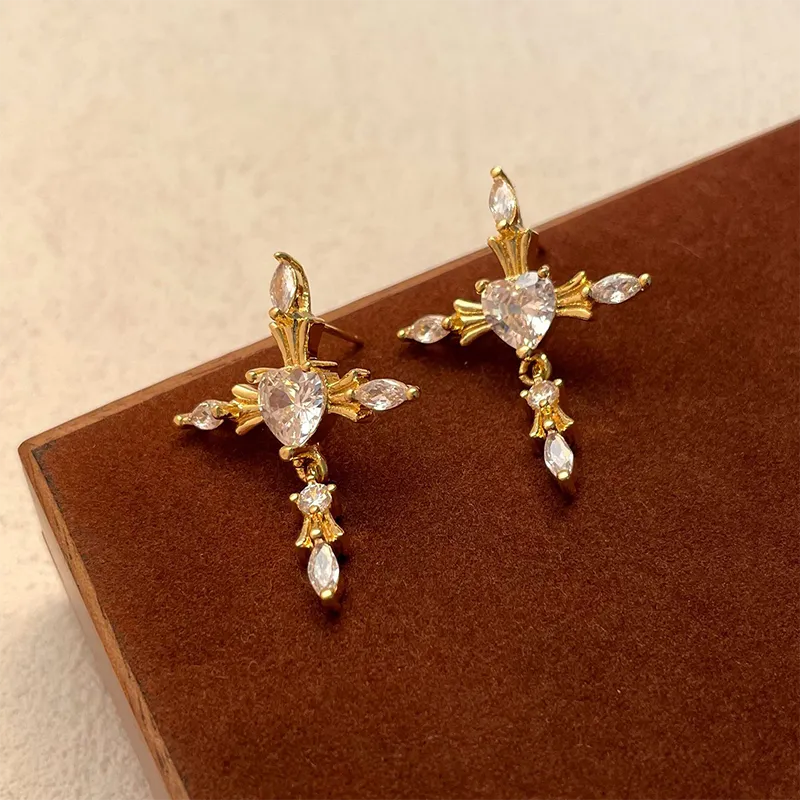 JOLLY SEASONS Copper Stud Earrings Women's-1