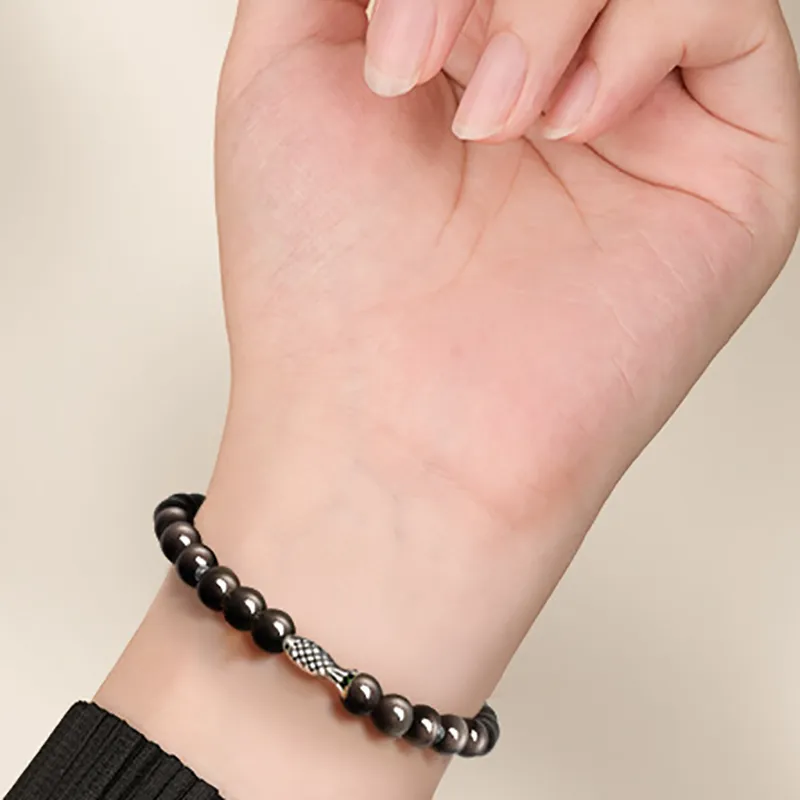 JOLLY SEASONS Obsidian Bracelets Unisex-1