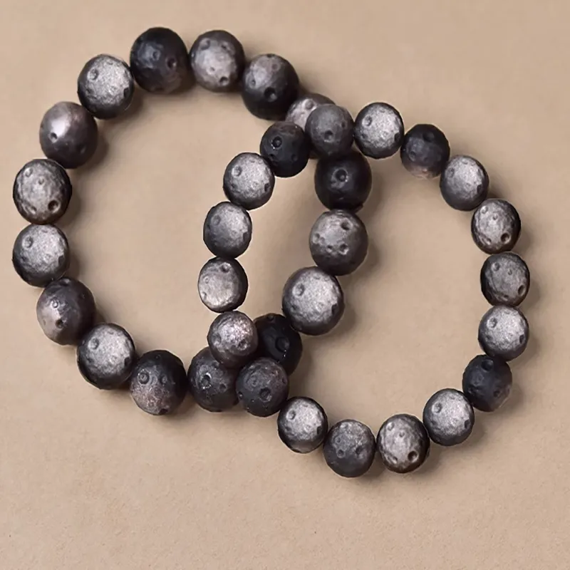 JOLLY SEASONS Obsidian Bracelets Unisex-2