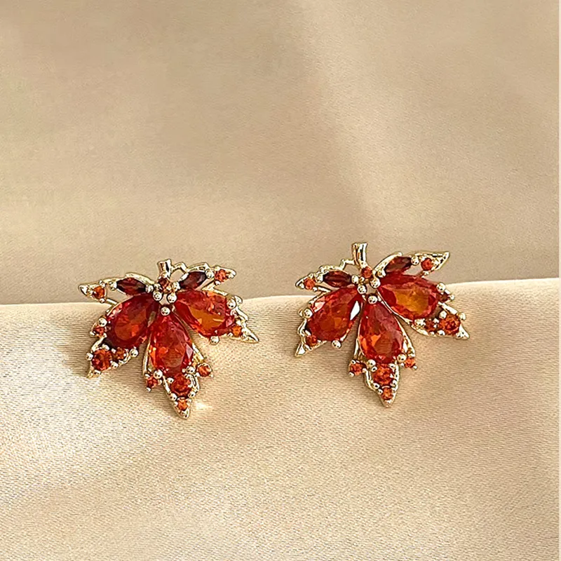 JOLLY SEASONS Copper Stud Earrings Women's-2