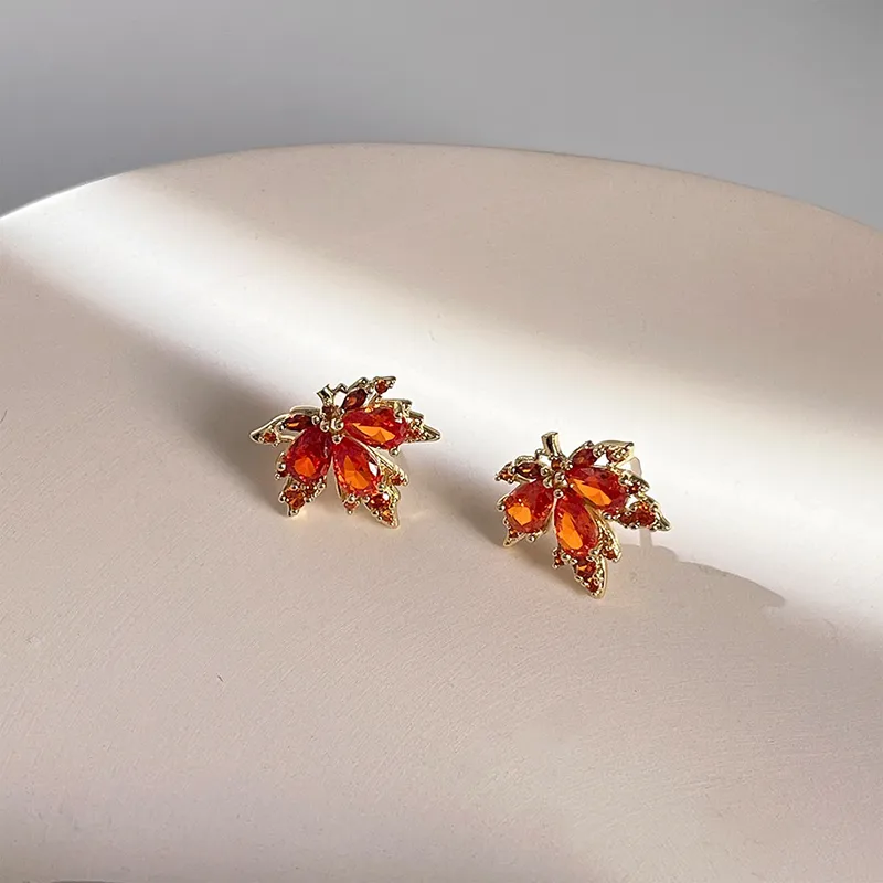 JOLLY SEASONS Copper Stud Earrings Women's-3