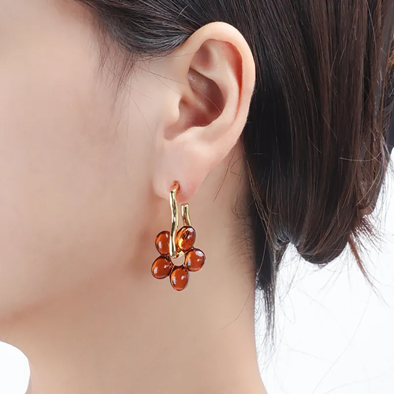 JOLLY SEASONS Colored Glaze Jade Earrings Women's-4
