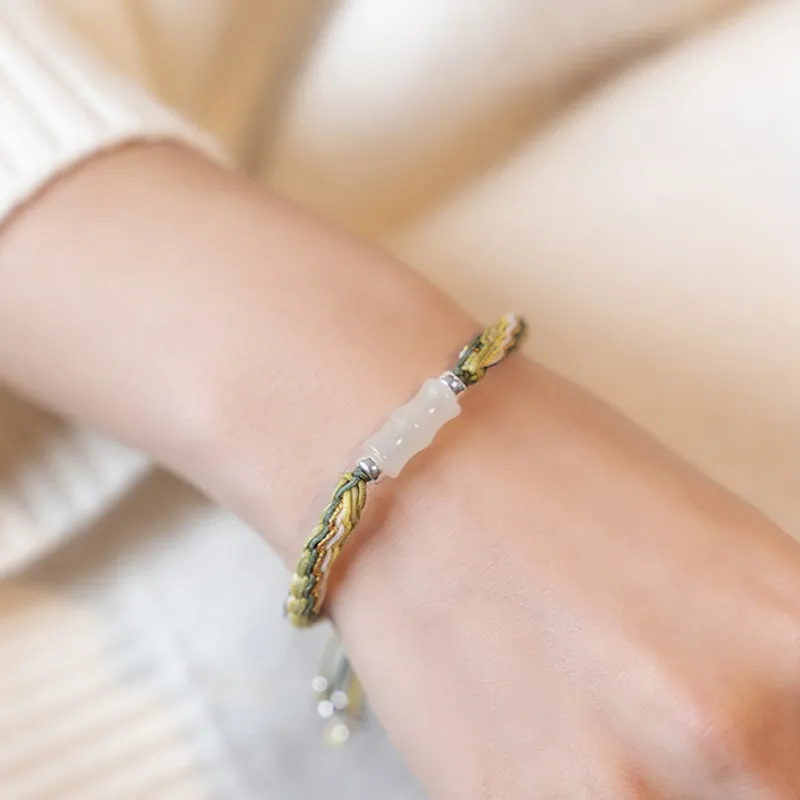 JOLLY SEASONS Chalcedony Jade Bracelets Unisex-1