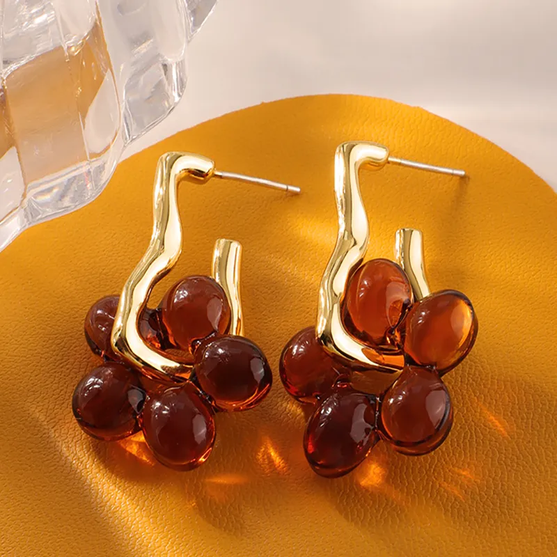JOLLY SEASONS Colored Glaze Jade Earrings Women's-3