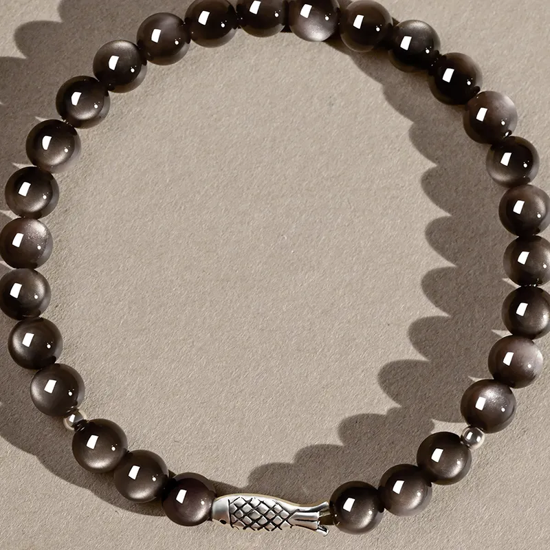JOLLY SEASONS Obsidian Bracelets Unisex-3