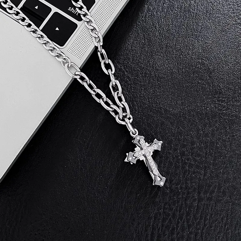 Mr. Shang Titanium Steel Material Accessory Necklaces Men's-6