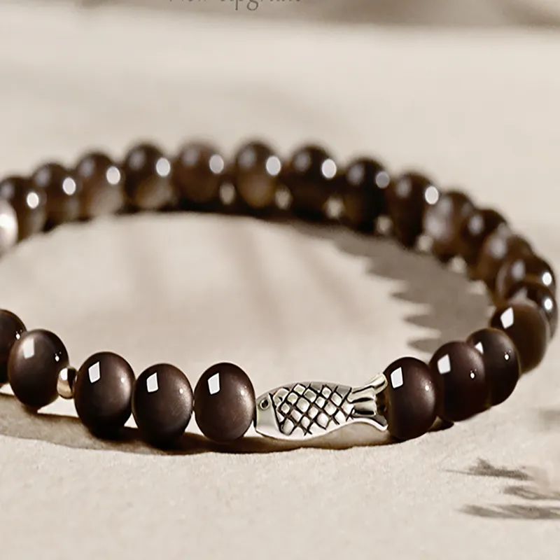 JOLLY SEASONS Obsidian Bracelets Unisex-2