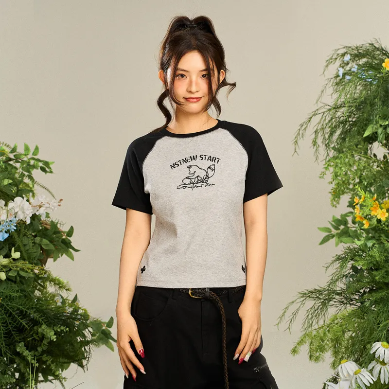 NSTNEW START Raglan Sleeve T Shirt Women's-7