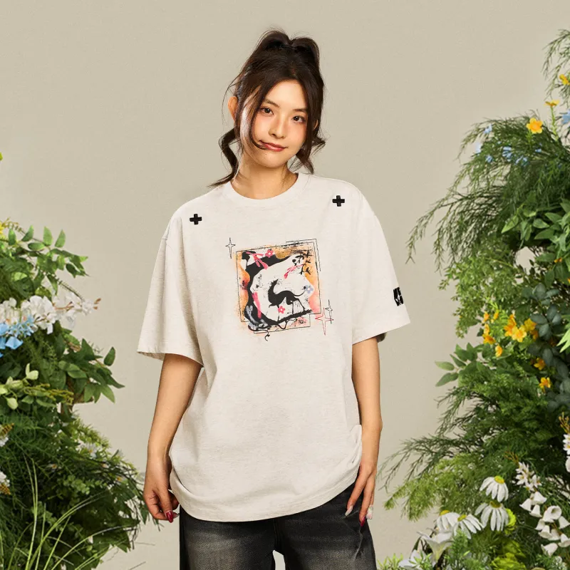 NSTNEW START T Shirts Unisex Warm White Heather Gray-5