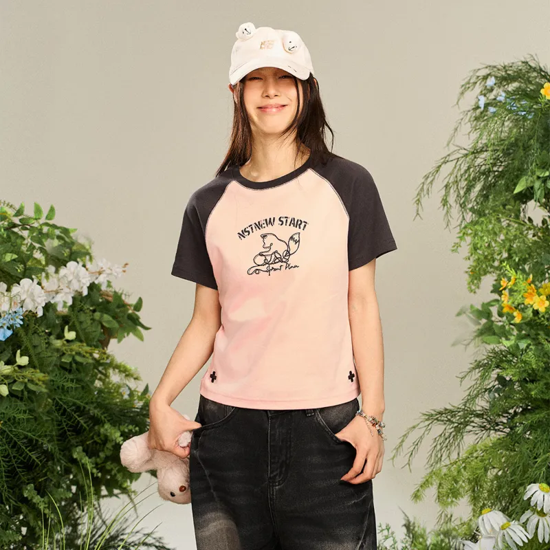 NSTNEW START Raglan Sleeve T Shirt Women's-2