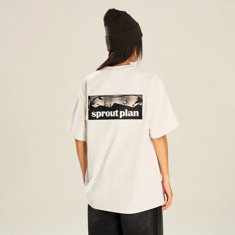 NSTNEW START T Shirts Unisex White Heather Gray-2