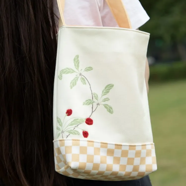 SUZHOU MUSEUM Polyester Crossbody Bag Regular Women's Ecru-4