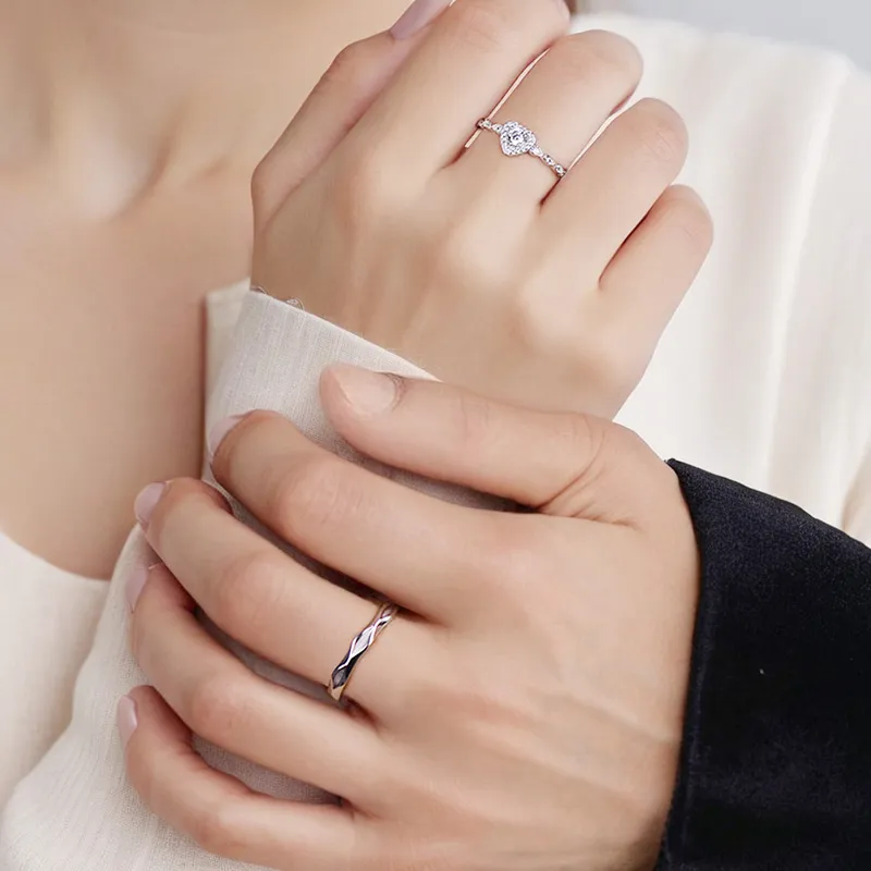 YUJIANDOUDOU S925 Silver Rings Unisex-3