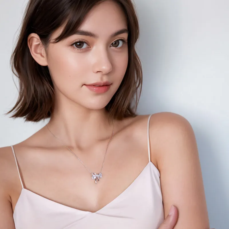 YUJIANDOUDOU S925 Silver Necklaces Women's-2