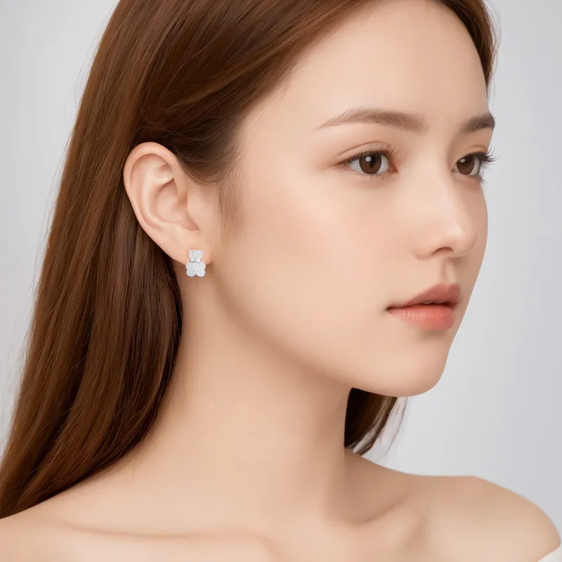 YUJIANDOUDOU S925 Silver Earrings Women's-1
