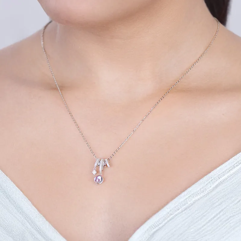 YUJIANDOUDOU S925 Silver Necklaces Women's-3