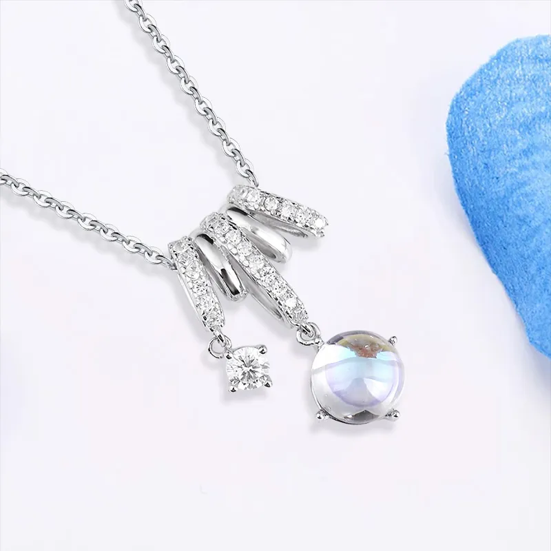 YUJIANDOUDOU S925 Silver Necklaces Women's-1