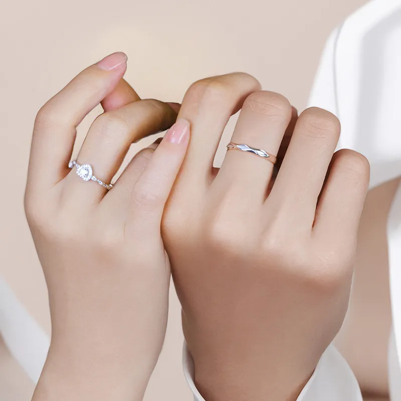 YUJIANDOUDOU S925 Silver Rings Unisex-2