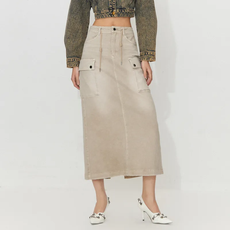 ONLY Denim Long Skirts Women's-3