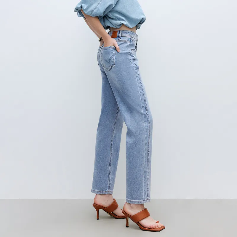 ONLY Straight Fit Ankle-Length Pants Jeans Women's-8