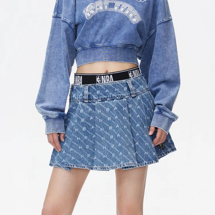 ONLY x Nba Denim Short Skirts Women's-5
