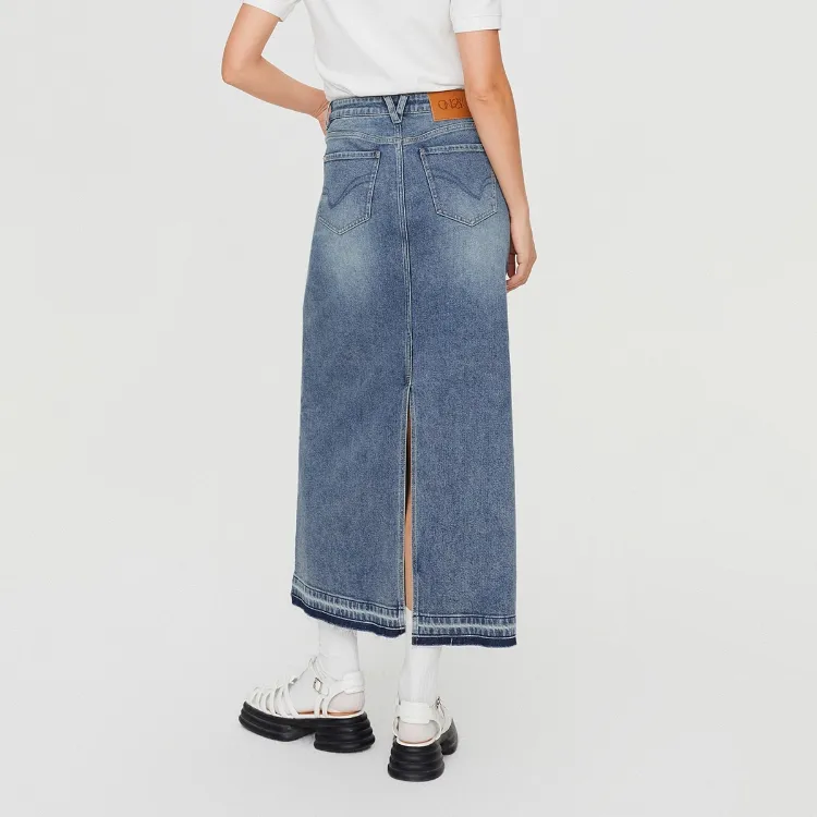 ONLY Denim Long Skirts Women's-11