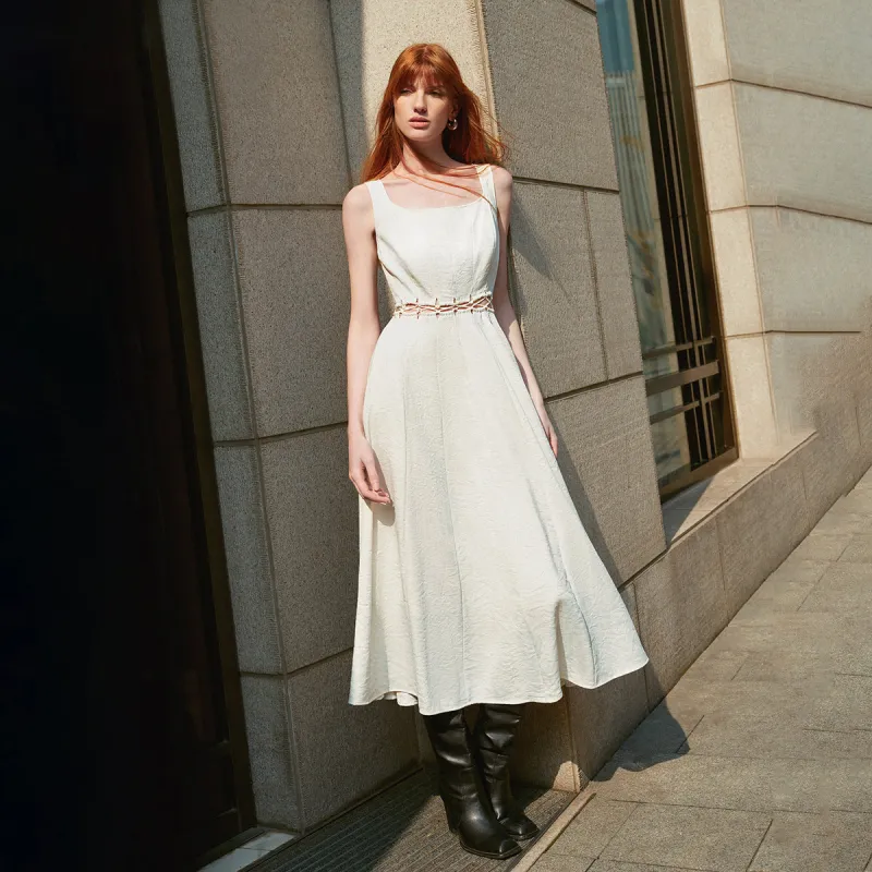 ONLY Sleeveless Dresses Women's A52 Streptopelia White-2