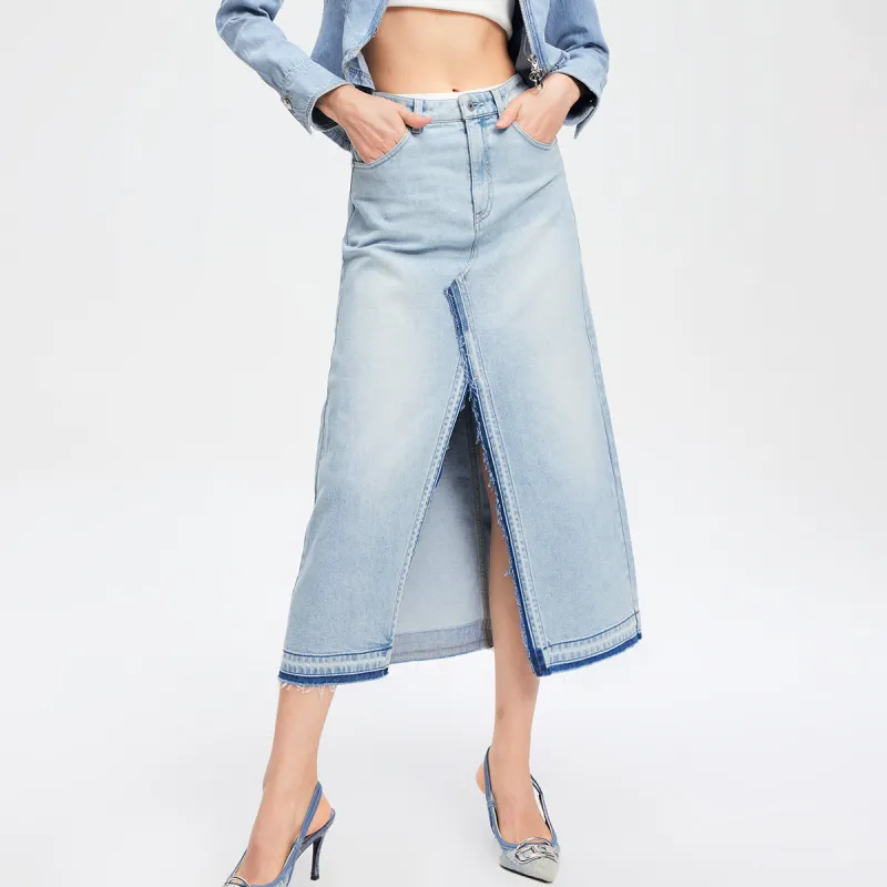ONLY Denim Long Skirts Women's-10