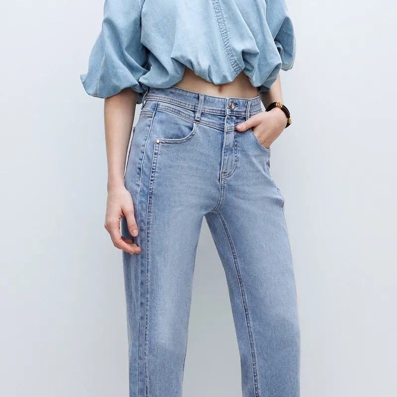 ONLY Straight Fit Ankle-Length Pants Jeans Women's-9