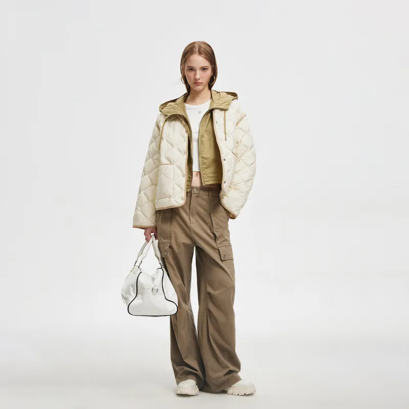 ONLY Down Jacket Women's Winter White-3