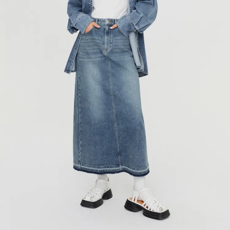 ONLY Denim Long Skirts Women's-10