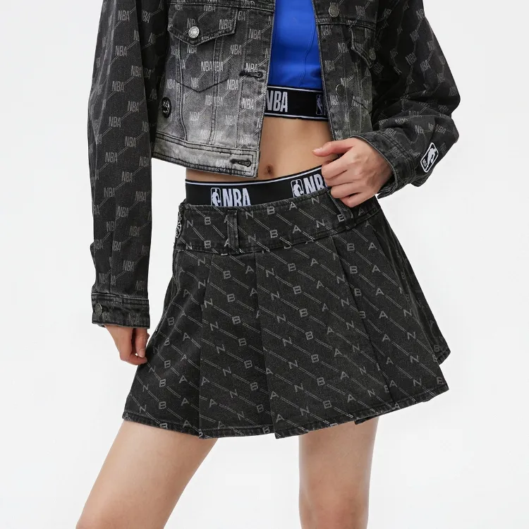ONLY x Nba Denim Short Skirts Women's-2