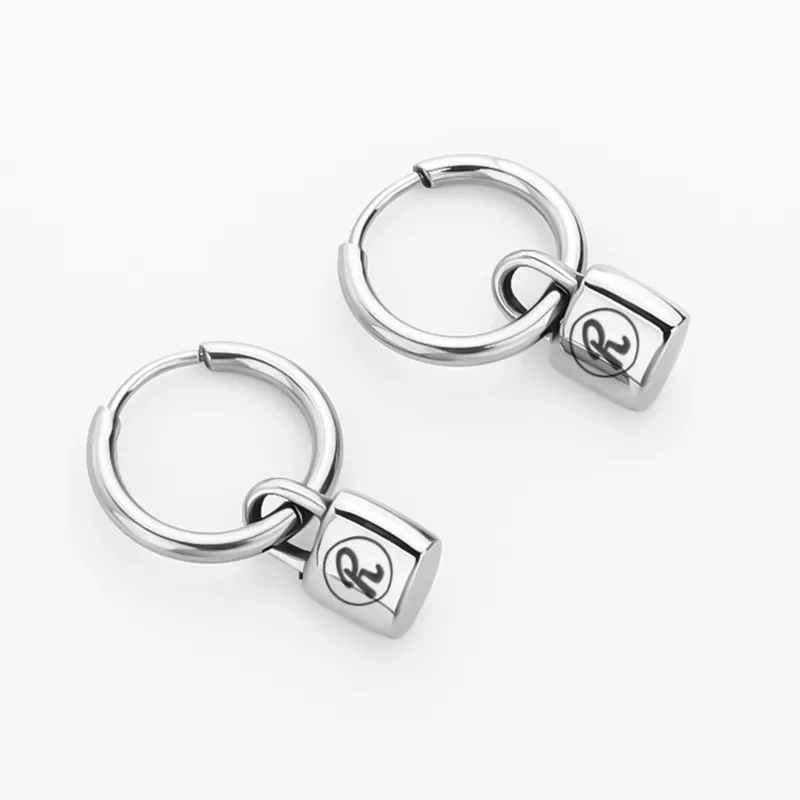 TRIDENT Titanium Steel Earrings Unisex-4