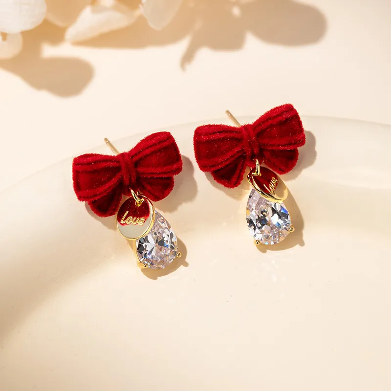 QLADY S925 Silver Stud Earrings Women's-5