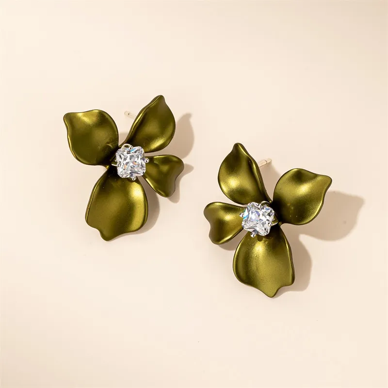 QLADY S925 Silver Stud Stud Earrings Women's-6