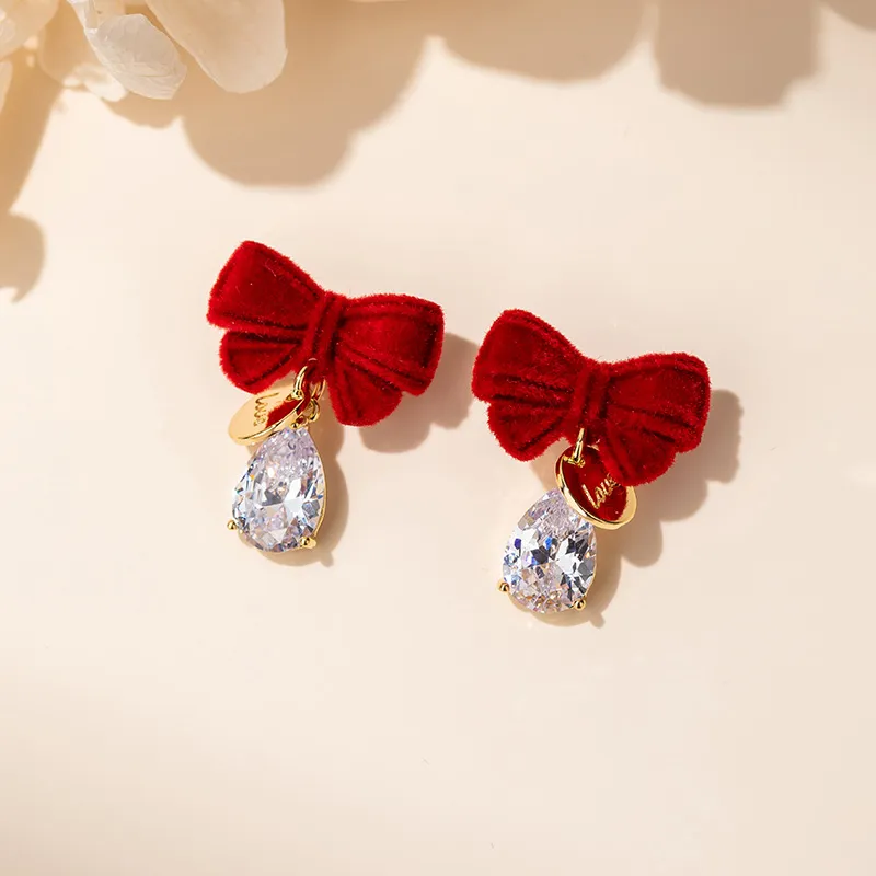 QLADY S925 Silver Stud Earrings Women's-1