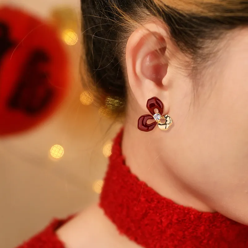 QLADY S925 Silver Stud Earrings Women's-1