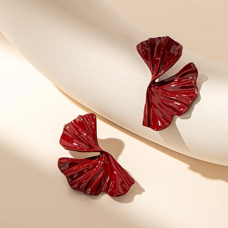 QLADY S925 Silver Stud Earrings Women's-4