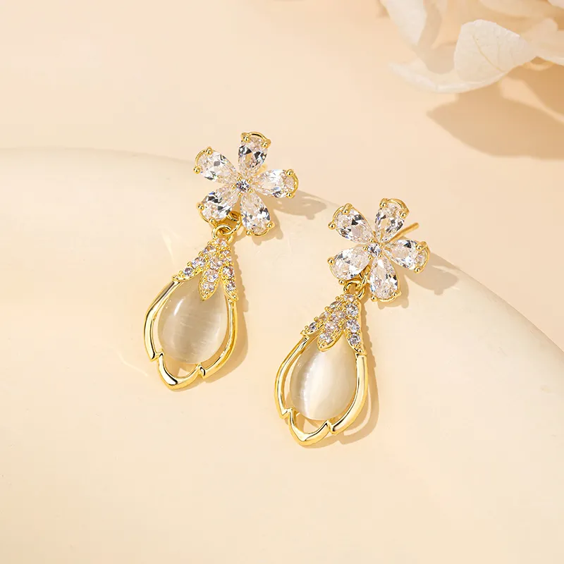 QLADY S925 Silver Stud Earrings Women's-7