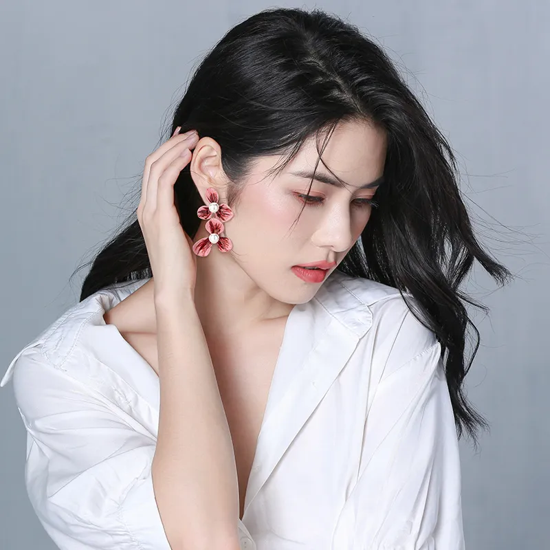 QLADY S925 Silver Stud Earrings Women's-2
