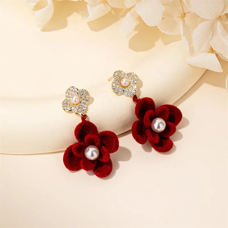 QLADY S925 Silver Stud Earrings Women's-6