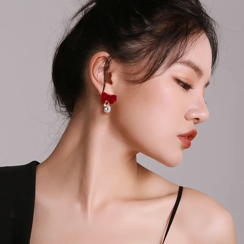 QLADY S925 Silver Stud Earrings Women's-2