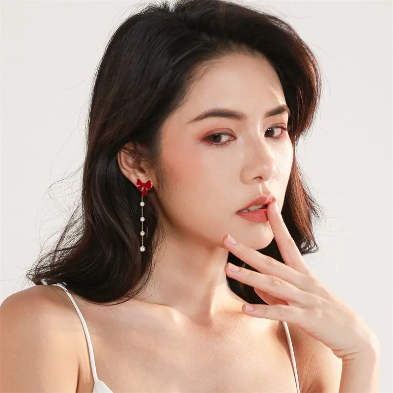 QLADY S925 Silver Stud Earrings Women's-4