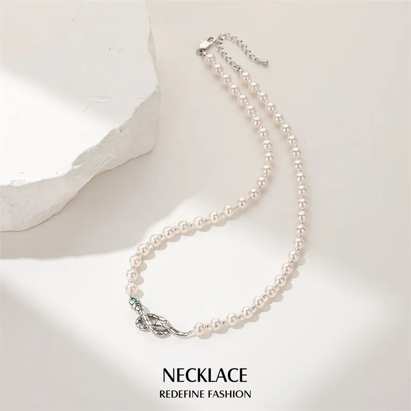 QLADY Faux Pearl Alloy Necklaces Women's-4