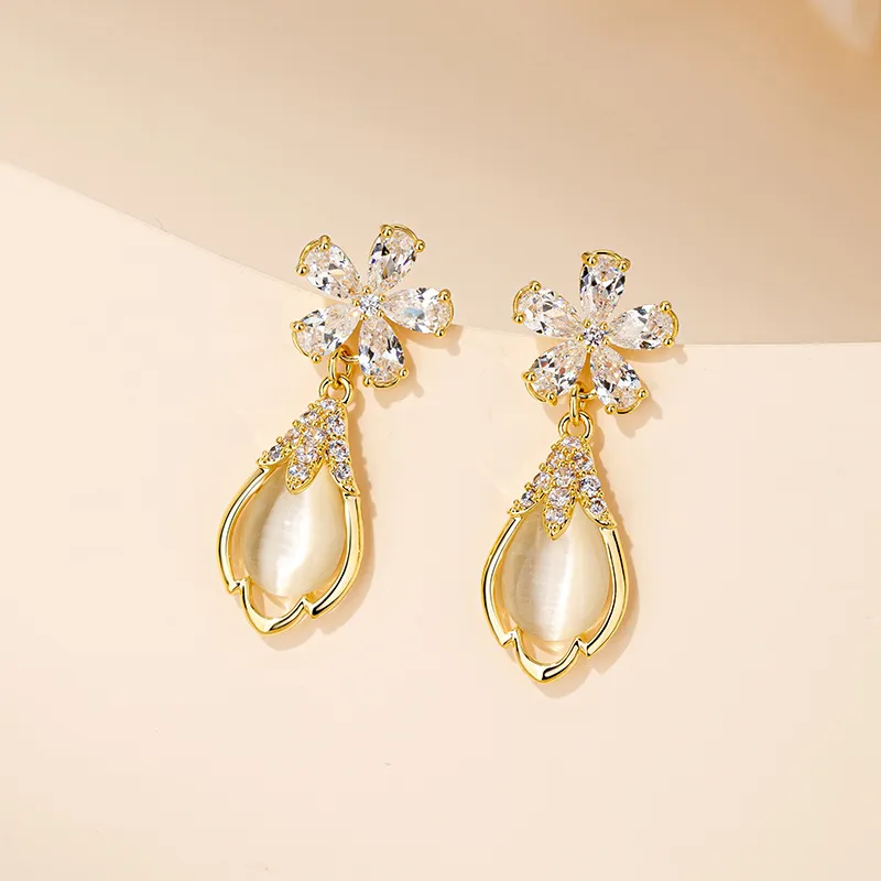 QLADY S925 Silver Stud Earrings Women's-1