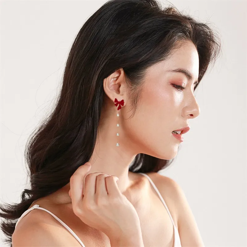 QLADY S925 Silver Stud Earrings Women's-2