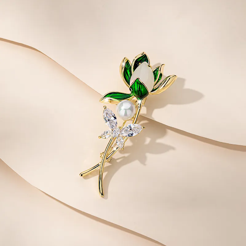 QLADY Freshwater Pearl Brooches Women's-5