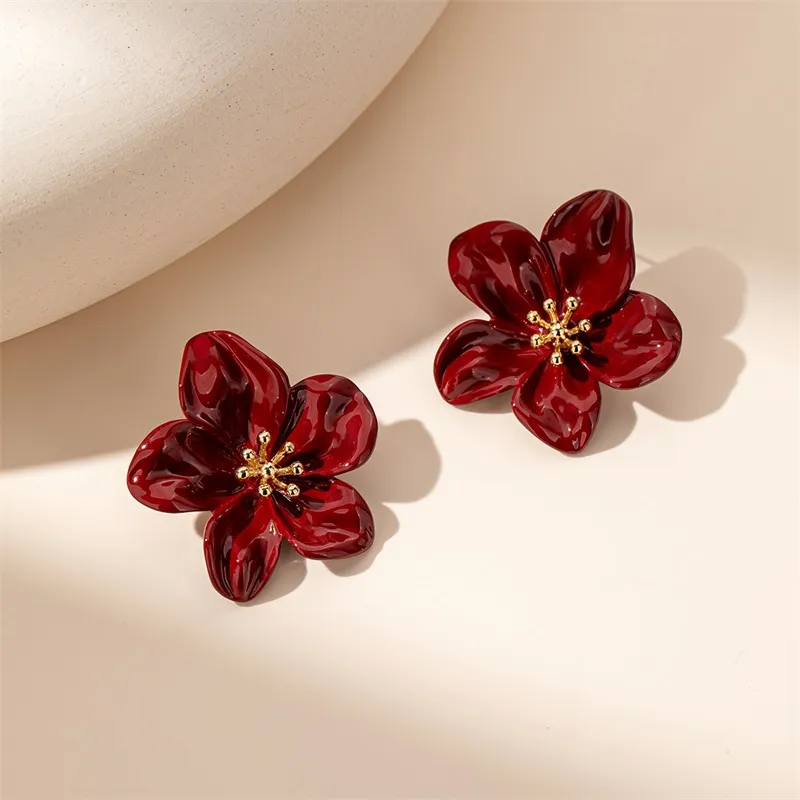 QLADY S925 Silver Stud Earrings Women's-5