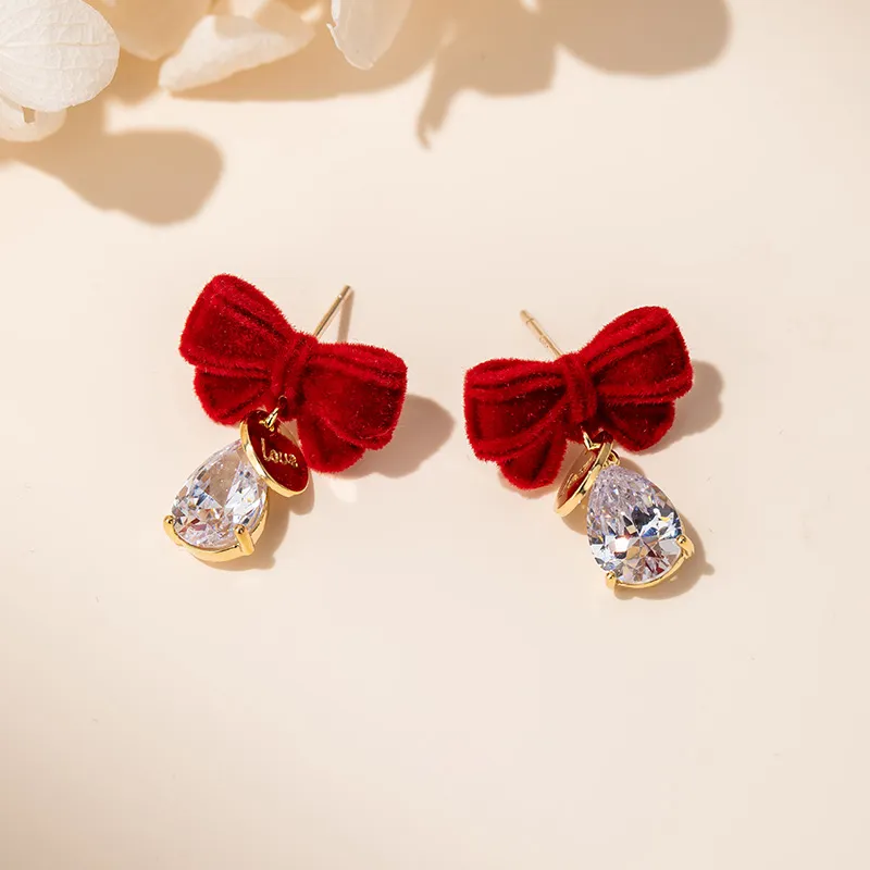 QLADY S925 Silver Stud Earrings Women's-6